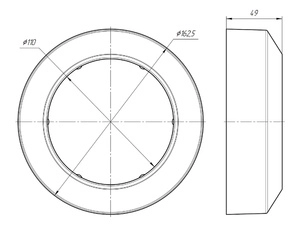 Розетка для трубы фановой АНИПласт 110 мм (W9900)