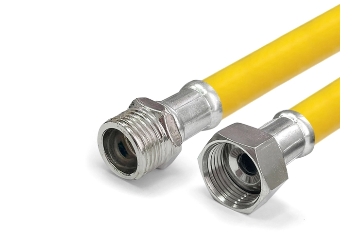 Гибкая подводка для газа с полиэфирной нитью (гайка-штуцер) 1/2 VALFEX