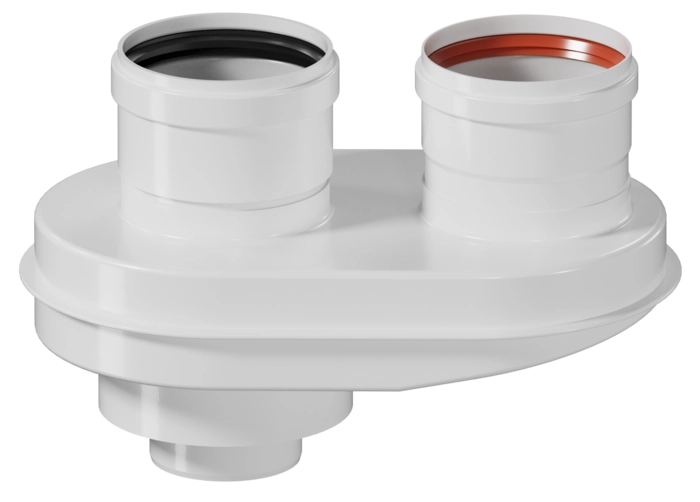 Адаптер для раздельного дымоудаления универсальный конденсационный KRATS (VA80-80LN)