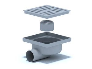 Трап для душа АНИПласт TA5110 горизонтальный нерегулируемый с выпуском 50 мм и решеткой из пластика 150х150 мм (TA5110)