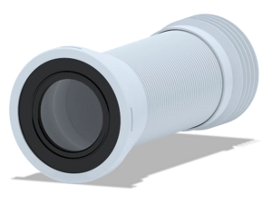 Удлинитель гибкий для унитаза АНИПласт K928 с металлической спиралью выпуск 110 мм 250-550 мм (K928)