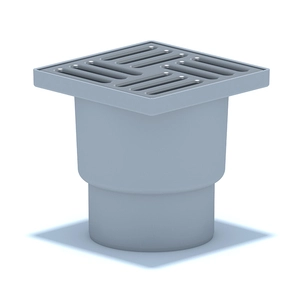 Трап для душа АНИПласт TQ1212 DN110 вертикальный нерегулируемый с сухим затвором и решёткой из нержавеющей стали 150х150 мм (TQ1212)