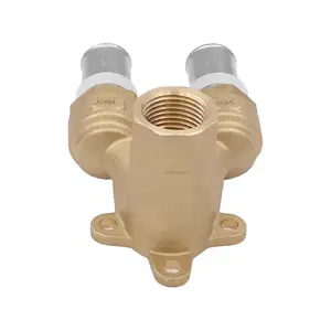 Пресс водорозетка проходная  латунная 16x1/2"Fx16 (VRK16316F)