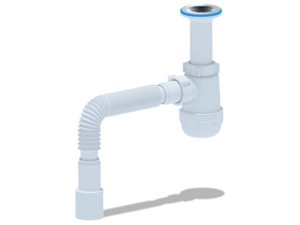 Сифон для мойки АНИПласт Грот A0515 1 1/2 дюйма 40 мм с гибкой трубой 40х40/50 мм (A0515)