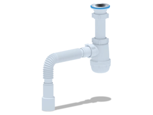 Сифон для мойки АНИПласт Грот A0115 1 1/2 дюйма 40 мм с гибкой трубой 40х40/50 мм (A0115)
