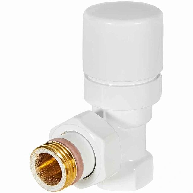 Клапан термостатический STOUT Design белый, угловой 1/2 (SVTD-0002-000015W)