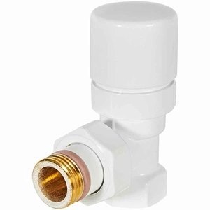 Клапан термостатический STOUT Design белый, угловой 1/2 (SVTD-0002-000015W)