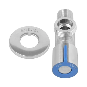 Вентиль угловой из нерж. стали с керамической кран-буксой VIEIR 1/2″x3/4″ (VER72)
