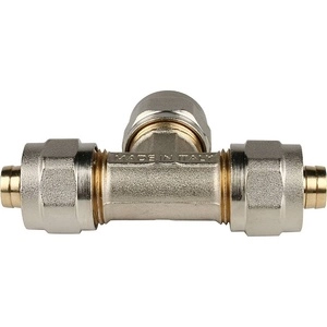 Тройник STOUT равнопроходный для металлопластиковых труб винтовой (SFS-0009)