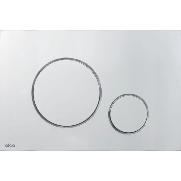 Кнопка управления для скрытых систем инсталляции, xром-мат Alcaplast M672