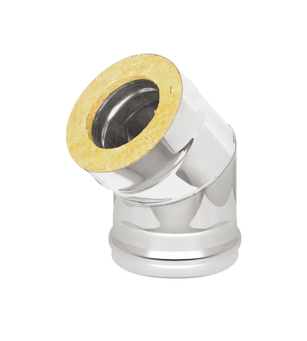 Сэндвич-колено Нерж+Нерж (AISI 430/0,8мм) 45* Везувий