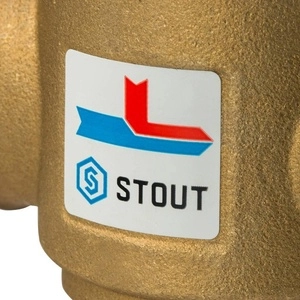 Термостатический смесительный клапан STOUT G 1 1/4 НР 55°С для твердотопливных котлов (SVM-0030-325504)
