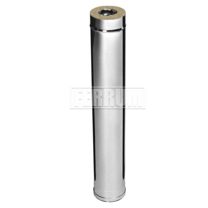 Труба сэндвич Ferrum Austenite 1000мм (0,8мм/0,5мм; AISI 304/AISI 430)