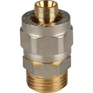 Переходник STOUT с наружной резьбой для металлопластиковых труб винтовой (SFS-0001)