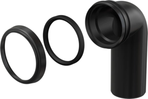 Колено стока, комплект DN90/90 AlcaPlast M908