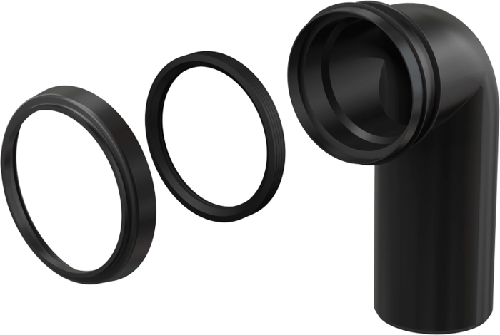 Колено стока, комплект DN90/90 AlcaPlast M908