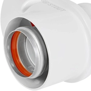 Адаптер моноблочный универсальный для перех. на двухтрубную систему традиц. с D60(м)/100(п) на D80(м)/80(м) литой STOUT (SCR-0080-250001)