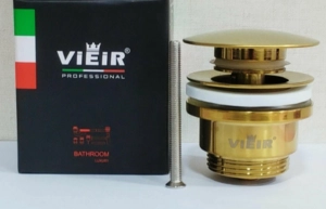 Донный клапан G 1 1/4ʺ VIEIR золото (VER26S)