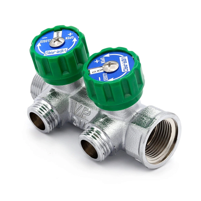 Коллектор регулирующий под плоское уплотнение VIEIR 3/4"x1/2" (VER)