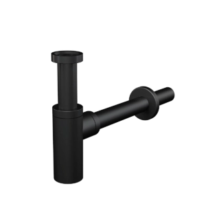 Сифон для умывальника DN32 DESIGN круглый, черный-мат AlcaPlast A400BLACK