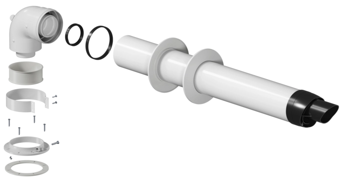 Комплект дымохода универсальный для конденсационных котлов KRATS (CK-LNT) 60/100