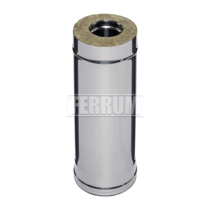 Труба сэндвич Ferrum Austenite 500мм (0,8мм/0,5мм; AISI 304/AISI 430)