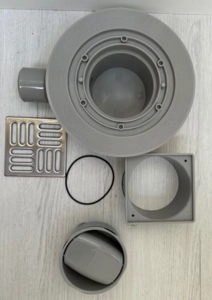 Душевой трап с сухим затвором 100x100мм УГЛОВОЙ VIEIR (VRDL-10)