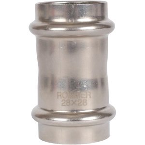Муфта равнопроходная ROMMER из нержавеющей стали SUS 304 (RSS-0017)