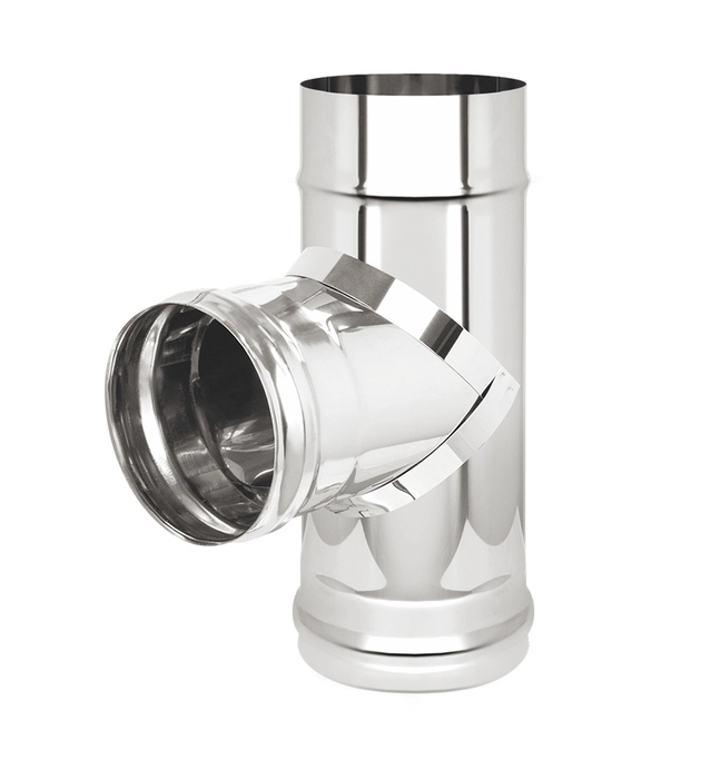 Тройник нерж. (AISI 430/0,8мм) 90* Везувий