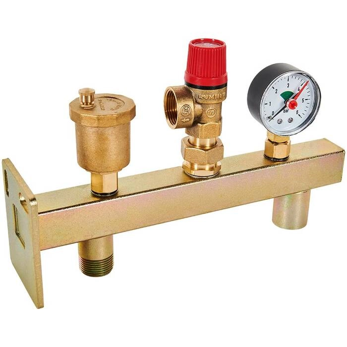 Группа подключения мембранного бака ROMMER RVS-0006-013020 3 бар, 3/4