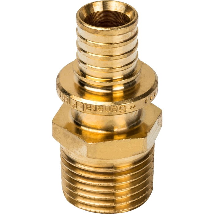 Переходник с наружной резьбой STOUT для труб из сшитого полиэтилена (SFA-0001)