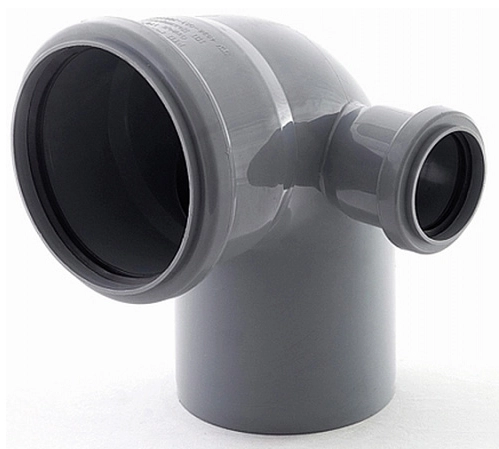 Отвод комбинированный ПП 90° с дополнительным входом справа 110х50 мм Ostendorf HT Safe