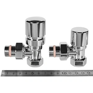 Комплект клапанов термостатических STOUT Design хром, угловой 1/2 (SVTDK-0002-000015C)