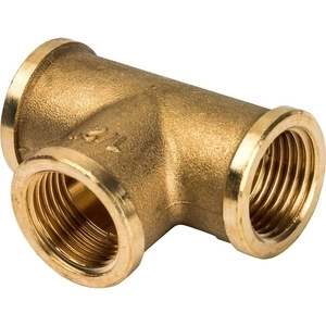 Тройник с внутренней резьбой ВВВ STOUT ЛАТУНЬ  (SFT-0019)