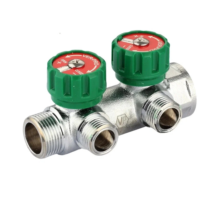 Коллектор регулирующий под евроконус VIEIR 1"x3/4" (VER)