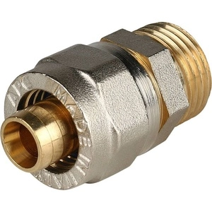 Переходник STOUT с наружной резьбой для металлопластиковых труб винтовой (SFS-0001)