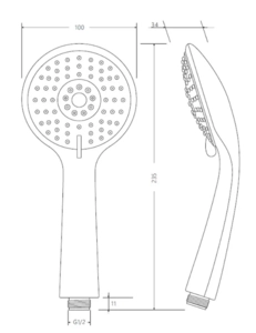 Душевая лейка VIEIR (VR1020-3)