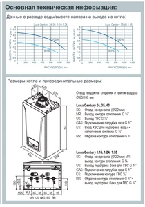 Конденсационный газовый котел BAXI LUNA Century 24 (А7870646)